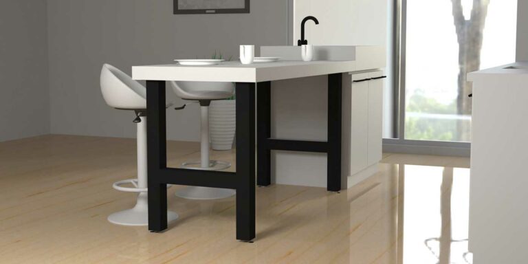 Versatile steel table legs