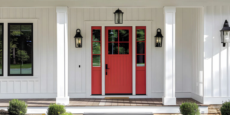 Go bold with a red door