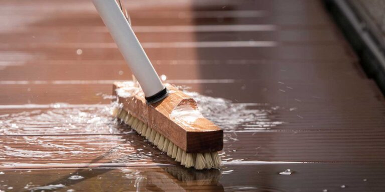 How to wash a deck