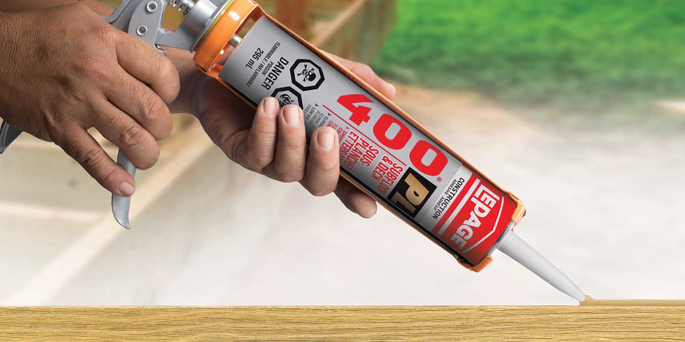 Decking construction adhesives – Solid from the floor up!