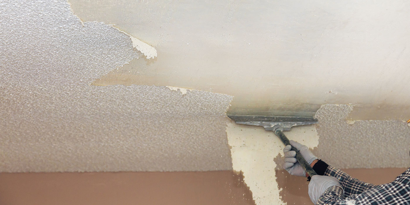 How to remove popcorn ceiling